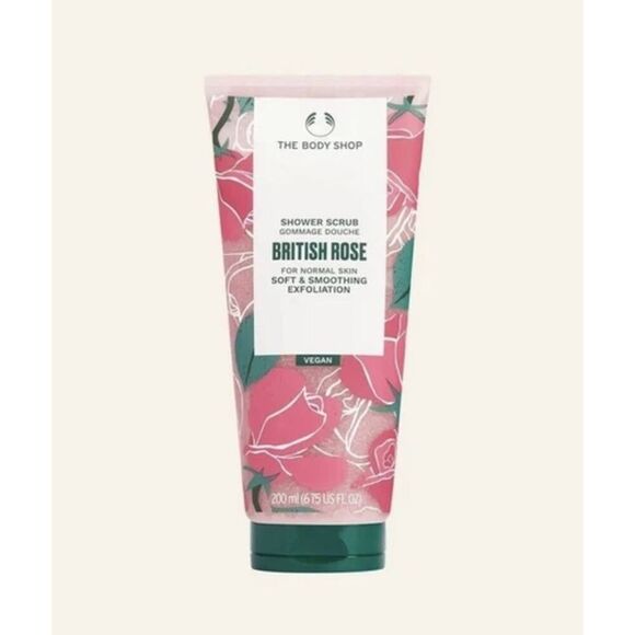 The Body Shop Shower Scrub ~ British Rose ~ 6.75 Fl Oz / 200ml Exfoliation - Picture 1 of 5